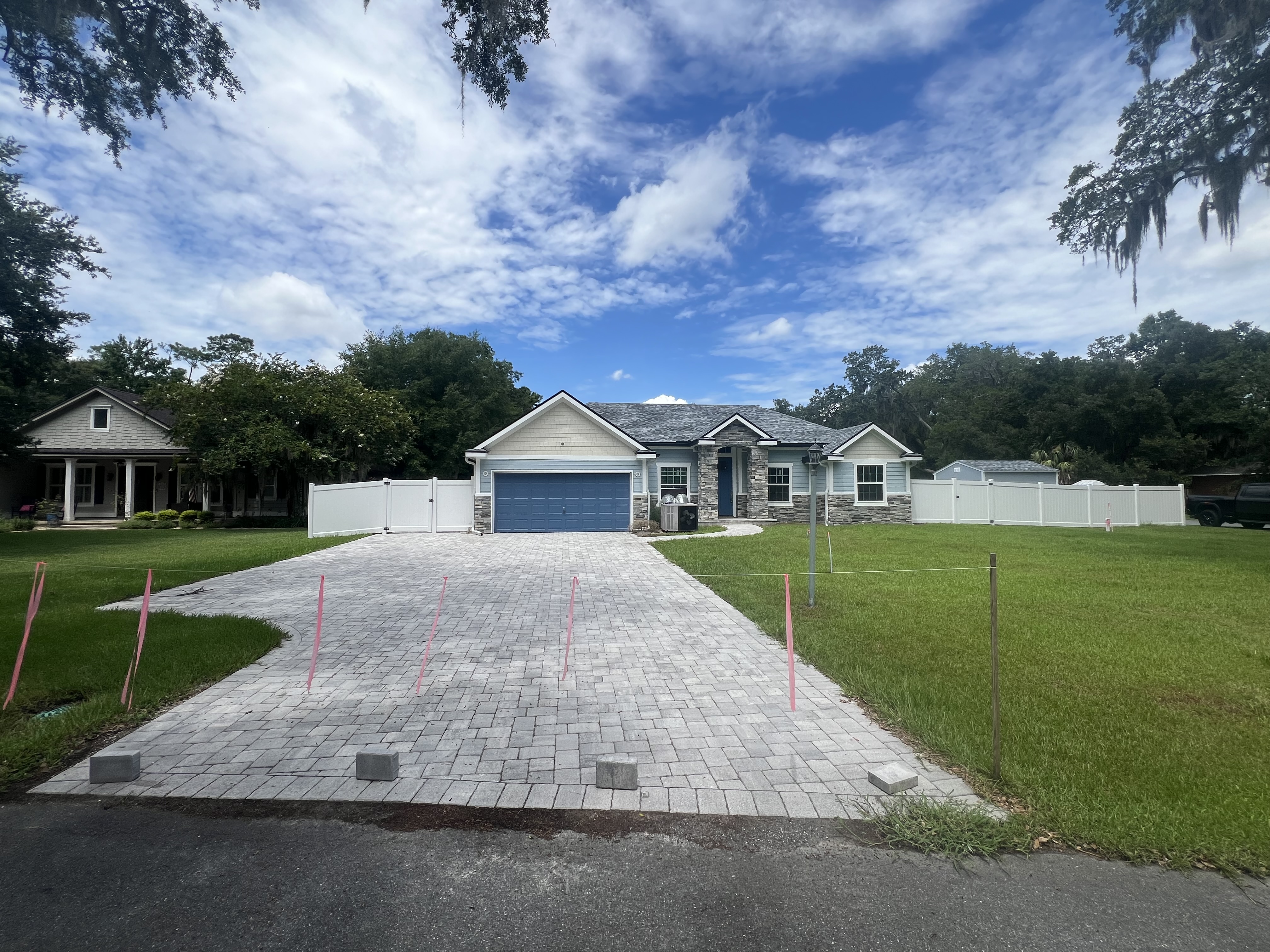 Completed custom home by Coastal Living Construction